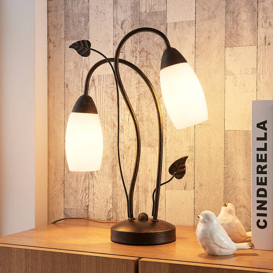 Lampe à poser en verre antique, Stefania