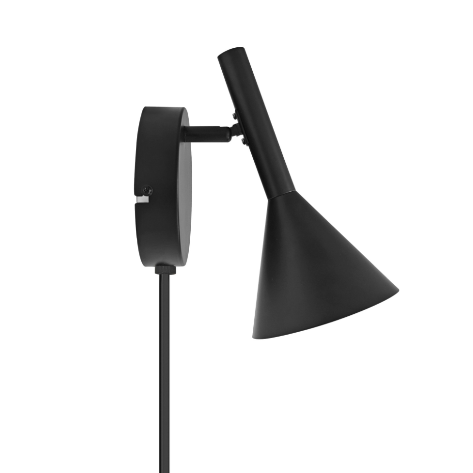 Applique murale Kelvis  Métal Noir ,  H. 19 - IP20 - GU10 /  Nordlux Intérieur