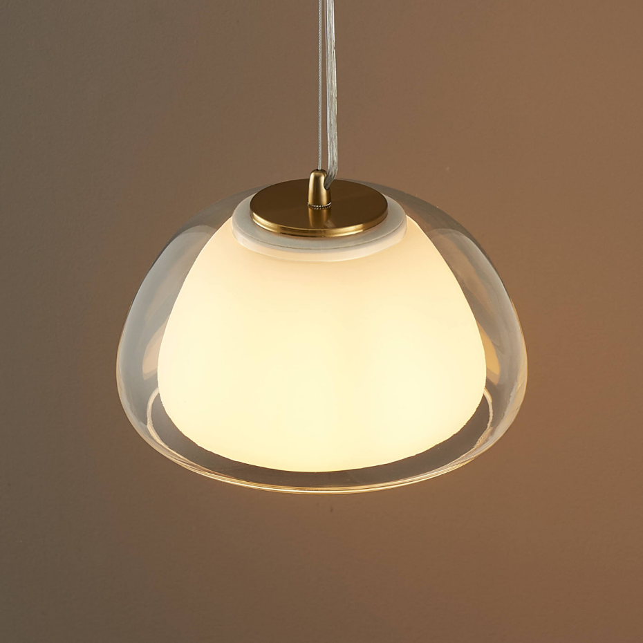 Suspension contemporaine en verre - LOMELIA