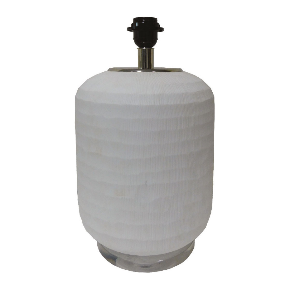 Pied de lampe en verre