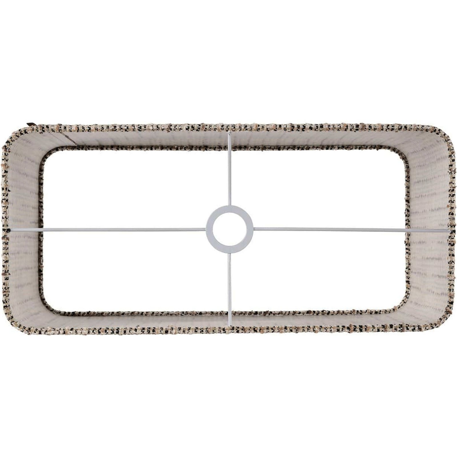 Abat-jour rectangulaire tissé en polyester
