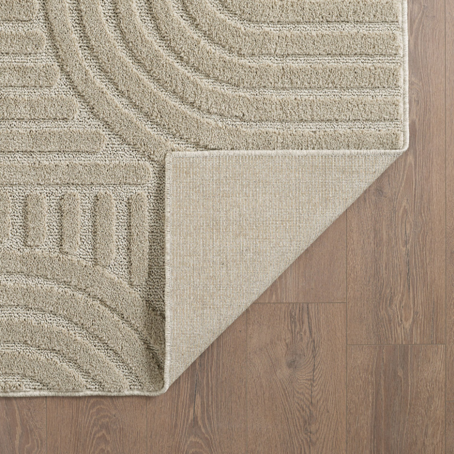 Tapis intérieur rond à relief TURIN