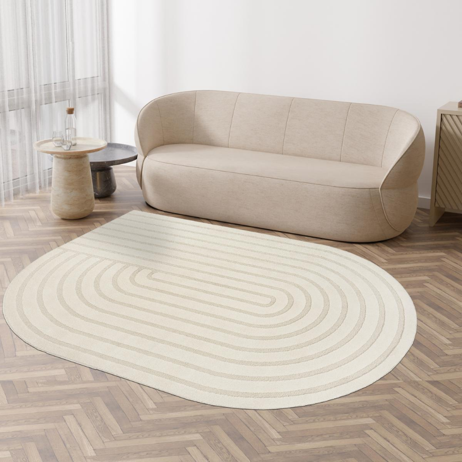 Tapis salon LYN9 SPIRATRO - Tapis forme original en relief