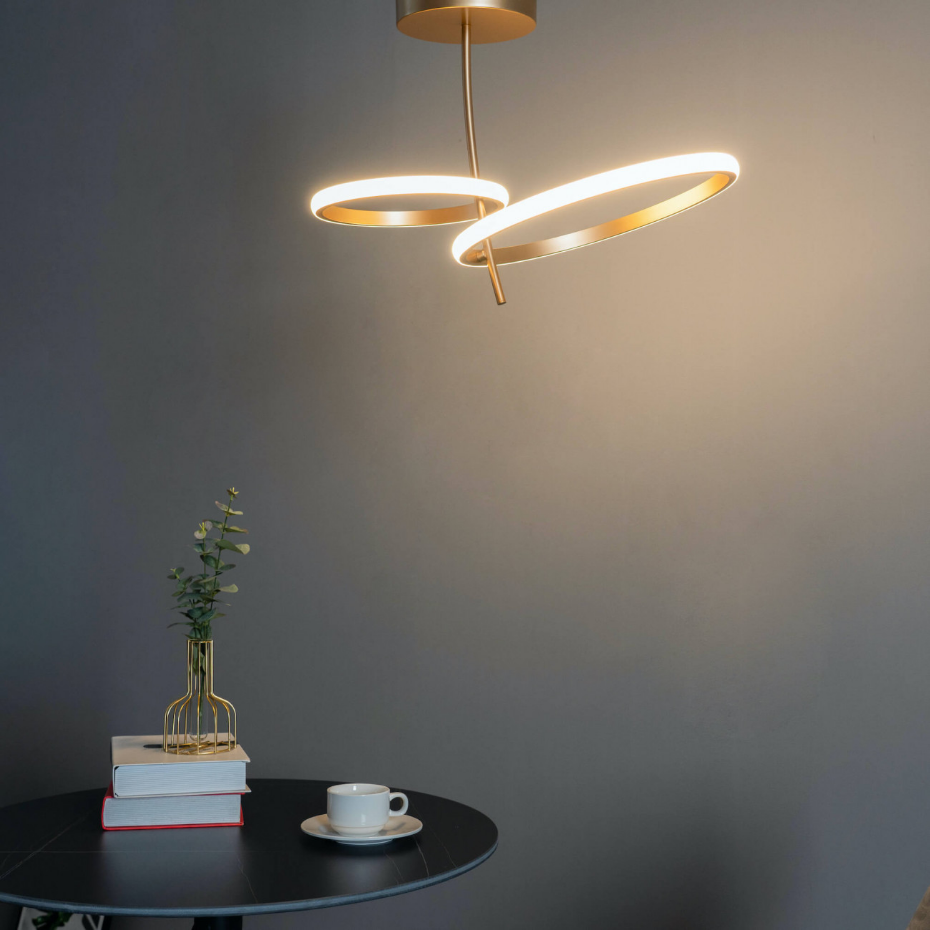 Plafonnier LED double anneau - BELLAGIO