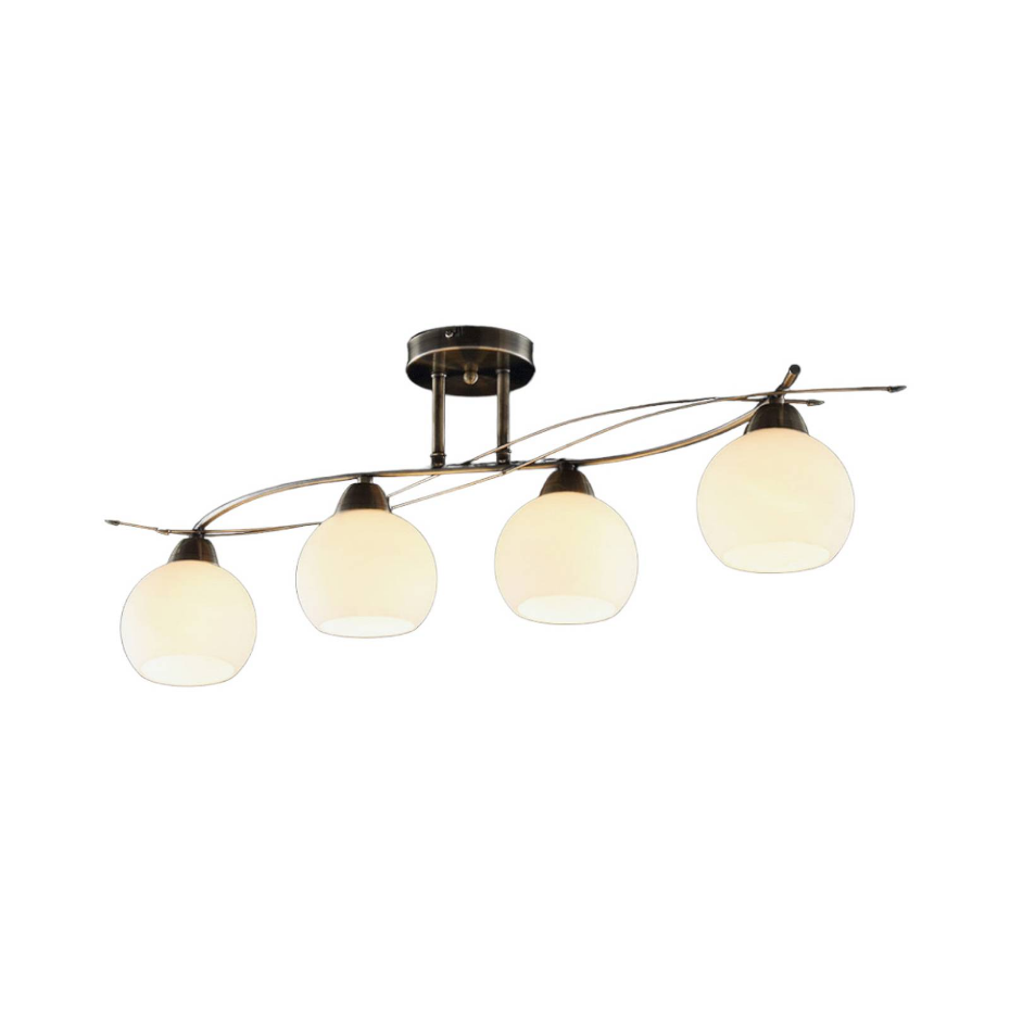 Plafonnier en verre moderne, Leanda