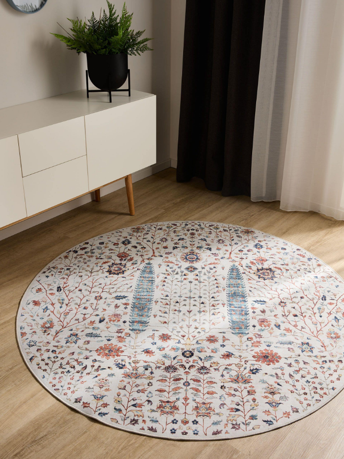 Tapis rond lavables GEORGE