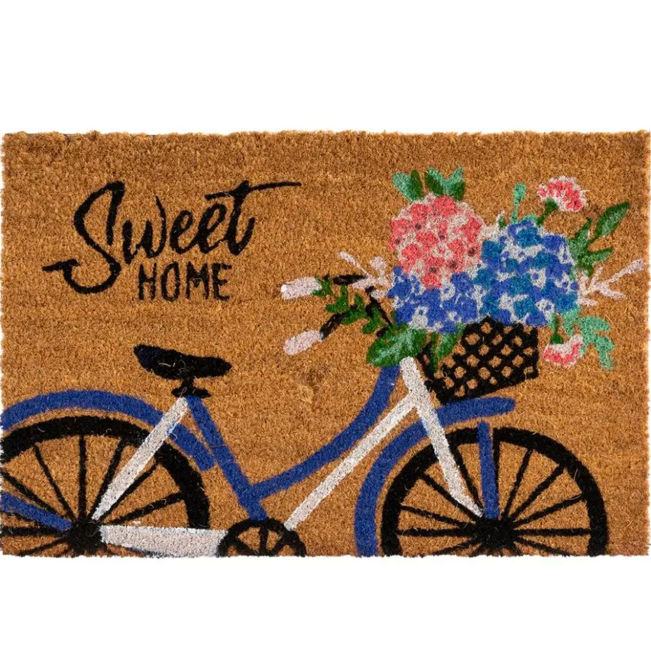 Paillasson coco vélo sweet home 60x40x1.5cm