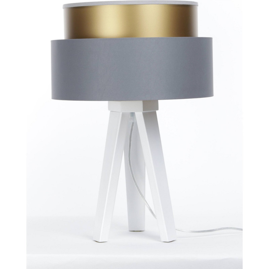 Lampe à poser ronde en PVC Duo ellegant