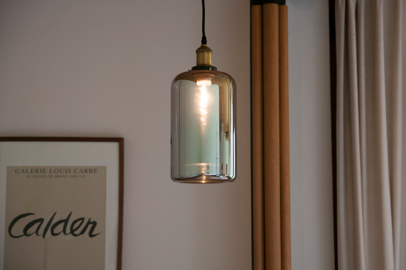 Lampe suspendue miroir en verre ELIXIR