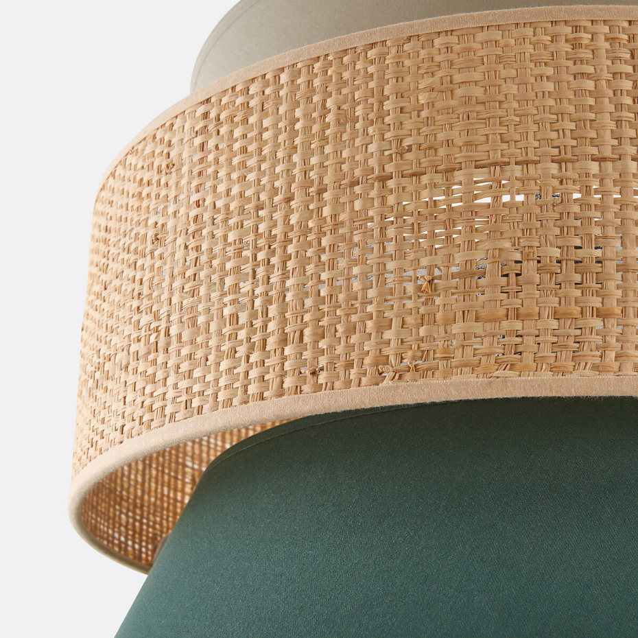 Suspension / Abat-jour double Ø40 cm, Dolkie