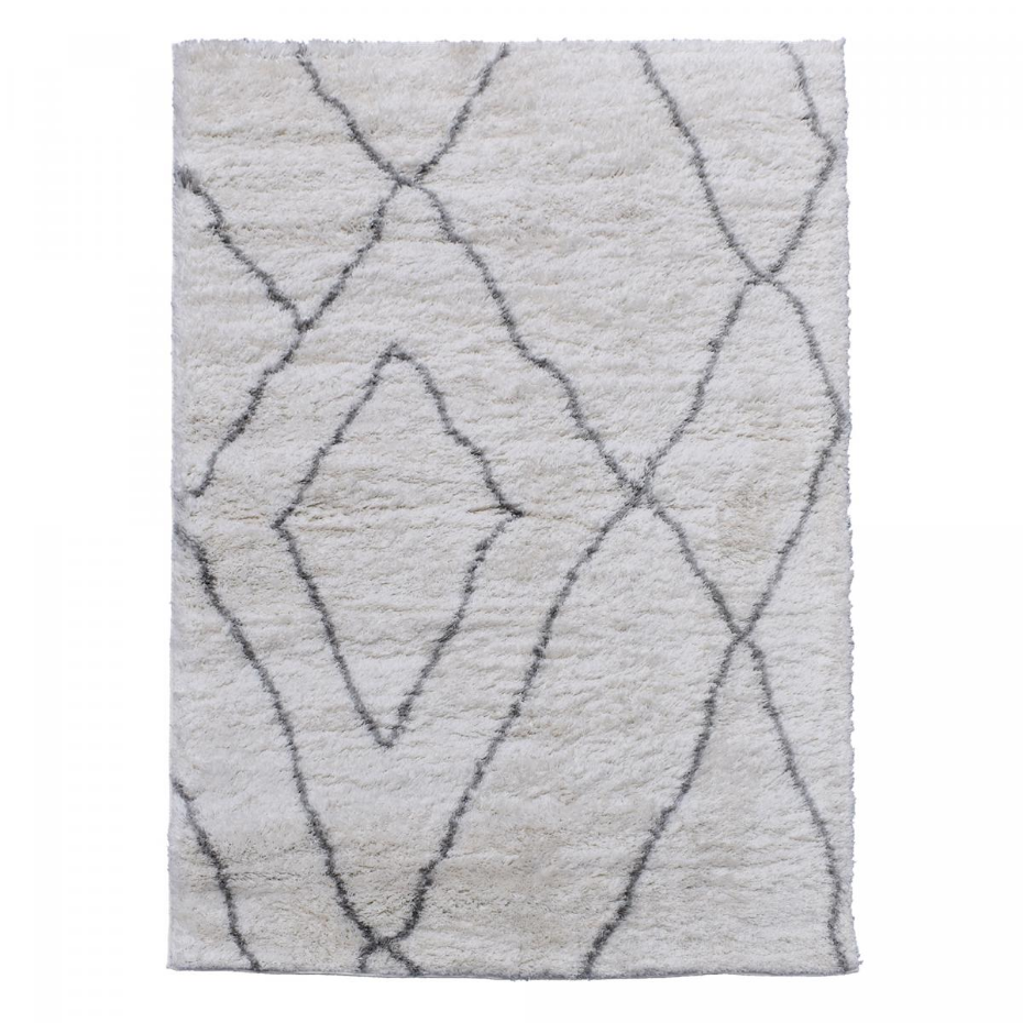 Tapis longs poils shaggy tissé motif berbère LYN4 DOUX 6