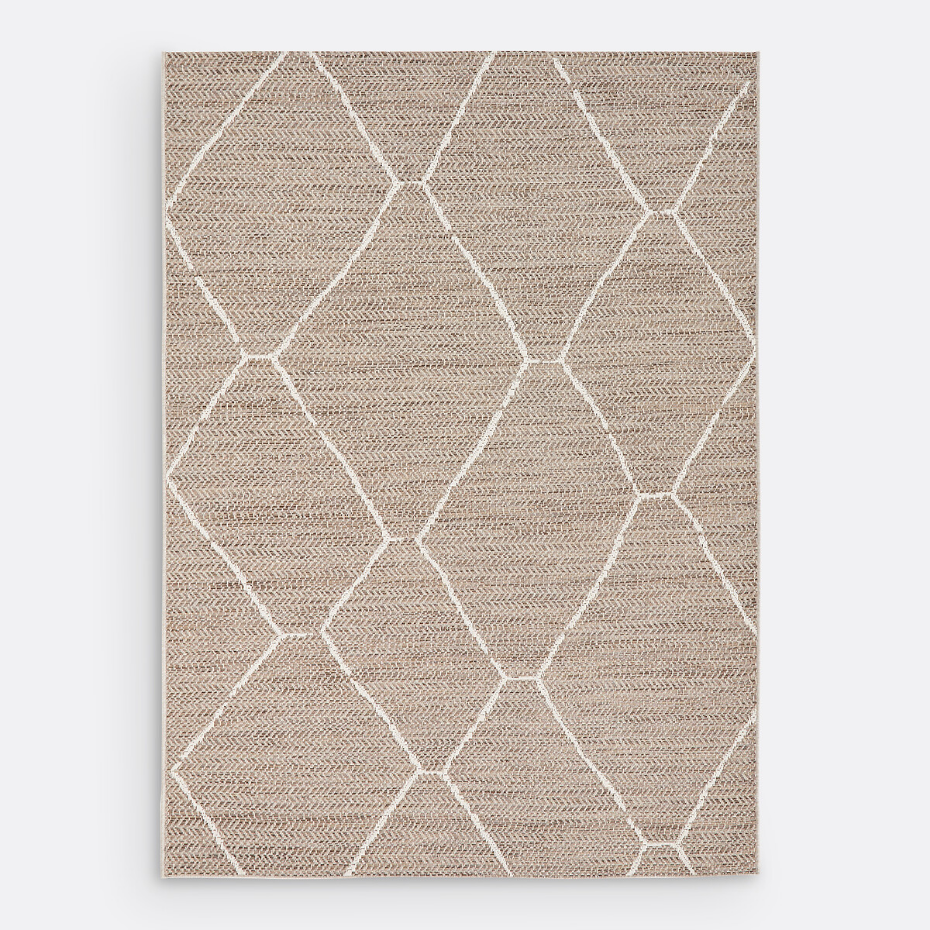 Tapis tissé plat intérieur extérieur, Helga