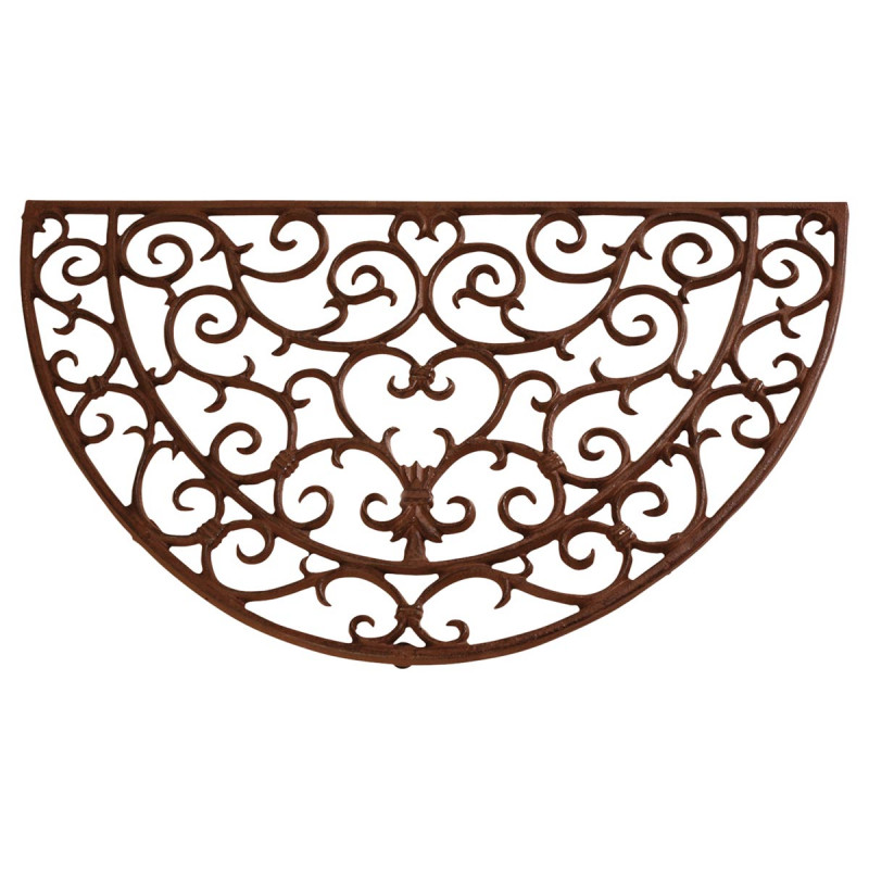 Paillasson Demi-rond En Fonte Ajouré 69 Cm
