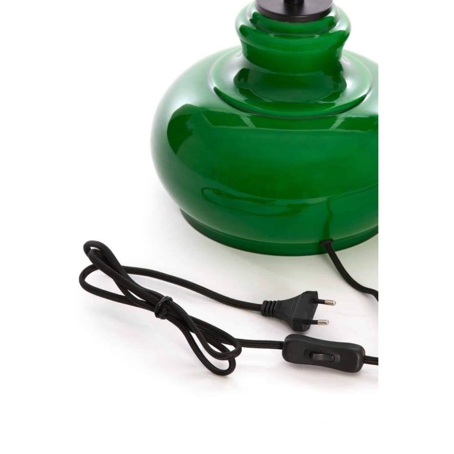 Base De La Lampe Verre VERDE