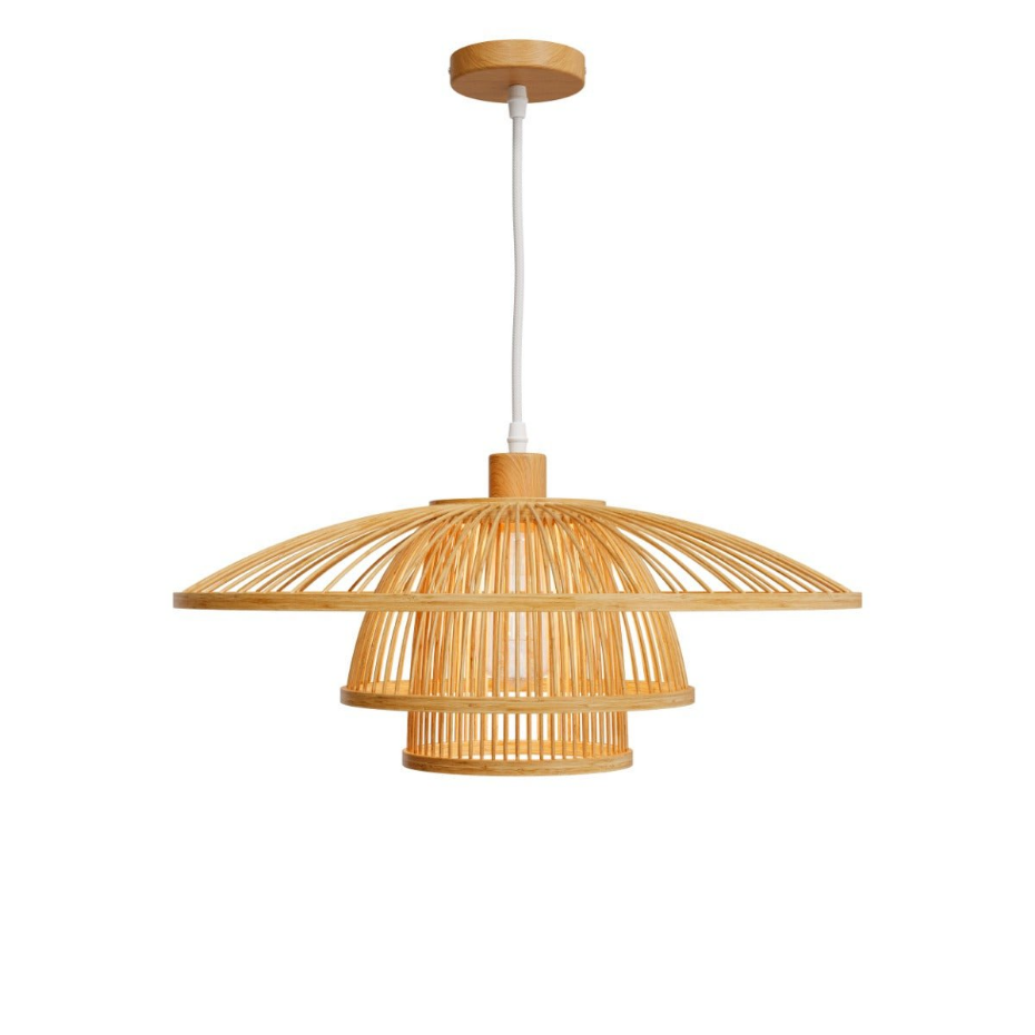 Suspension en bambou et métal D50 cm - MIRABEL