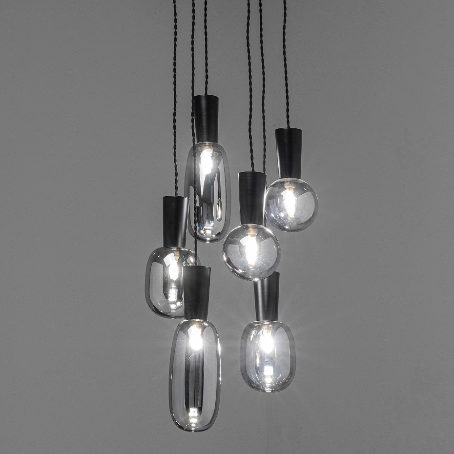 Suspension en verre et acier, ROMEO