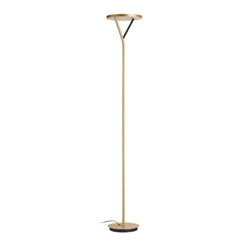 Lampadaire led Plano dimmable laiton mat