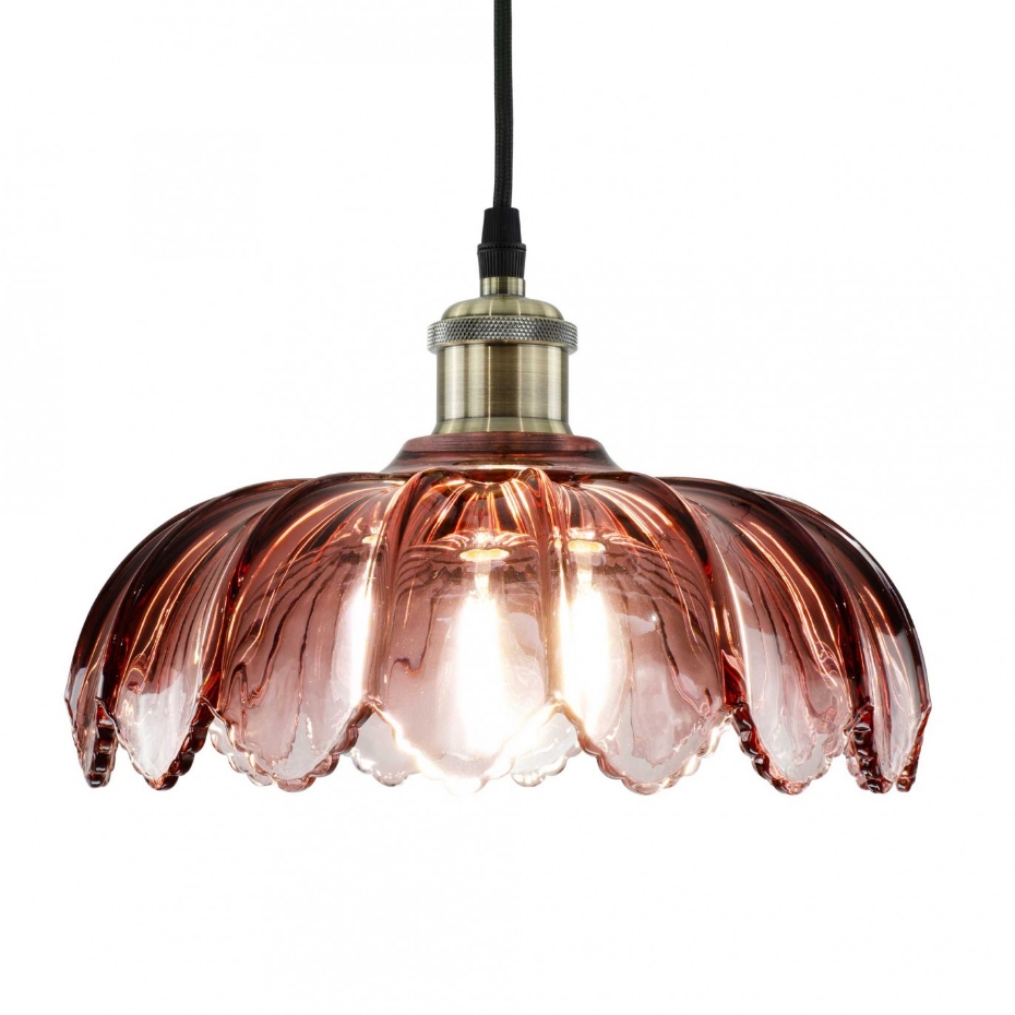 Suspension fleur en verre Ø26 cm, Pétale
