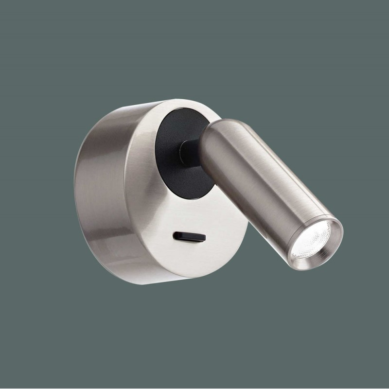 Applique De Chevet Nickel Led Orientable Anne