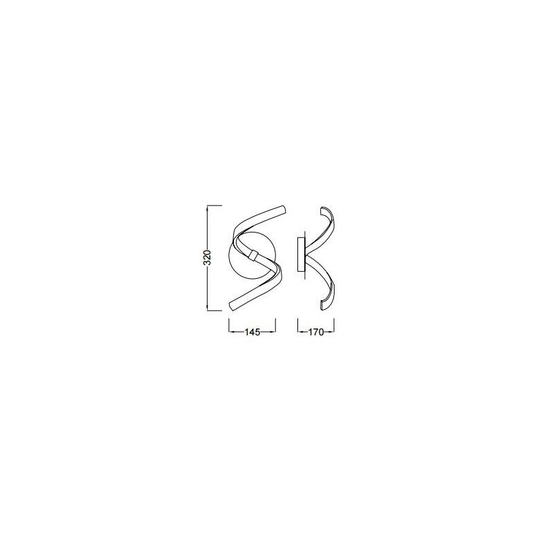 Applique en métal design, NUR