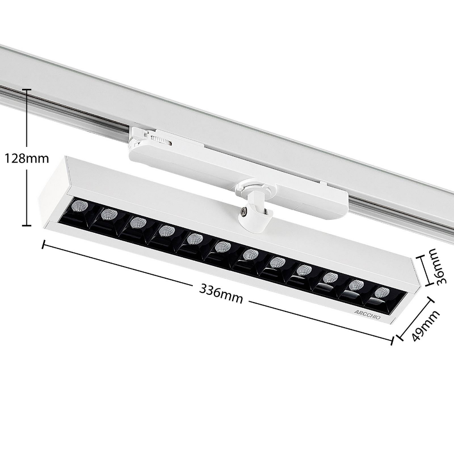 Projecteur pour rail électrique en aluminiumLED