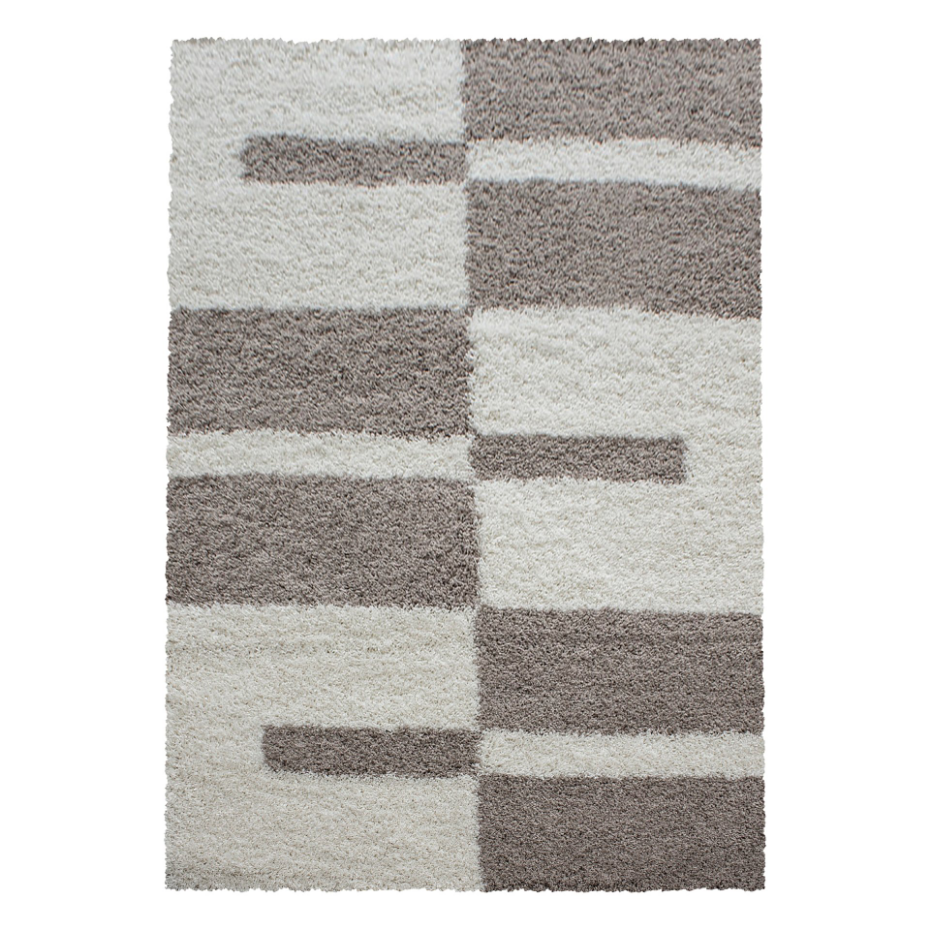 Tapis shaggy à motif géométrique GALA