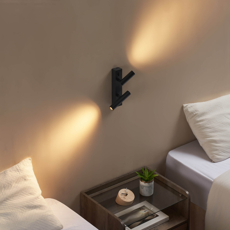 Applique compacte double liseuse LED - ELENKA