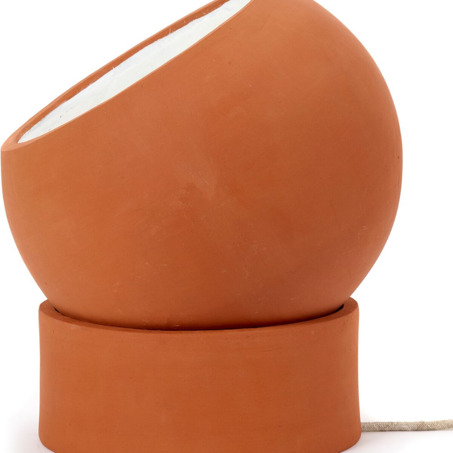 Lampe De Chevet Terra En Terre Cuite D31 Cm