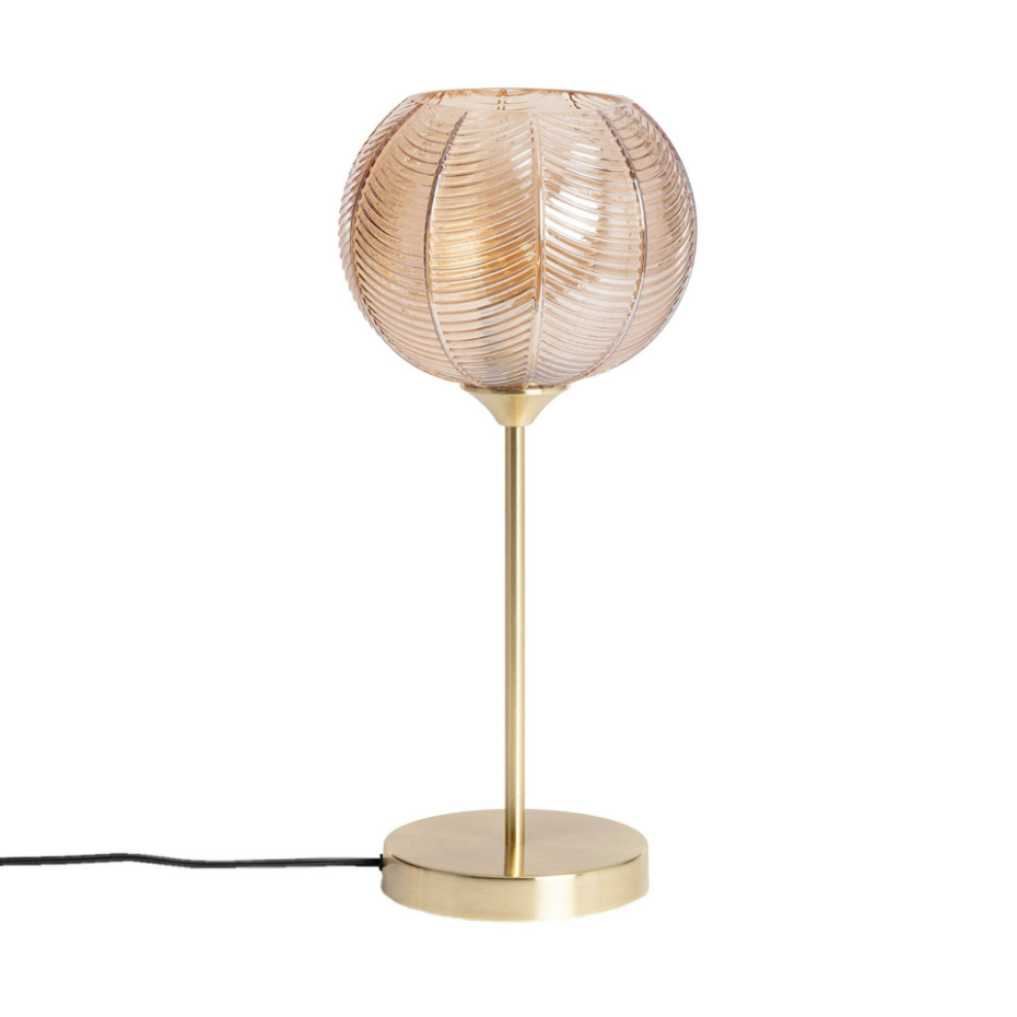 Lampe de table intérieur métal et verre Ø20cm BASILE