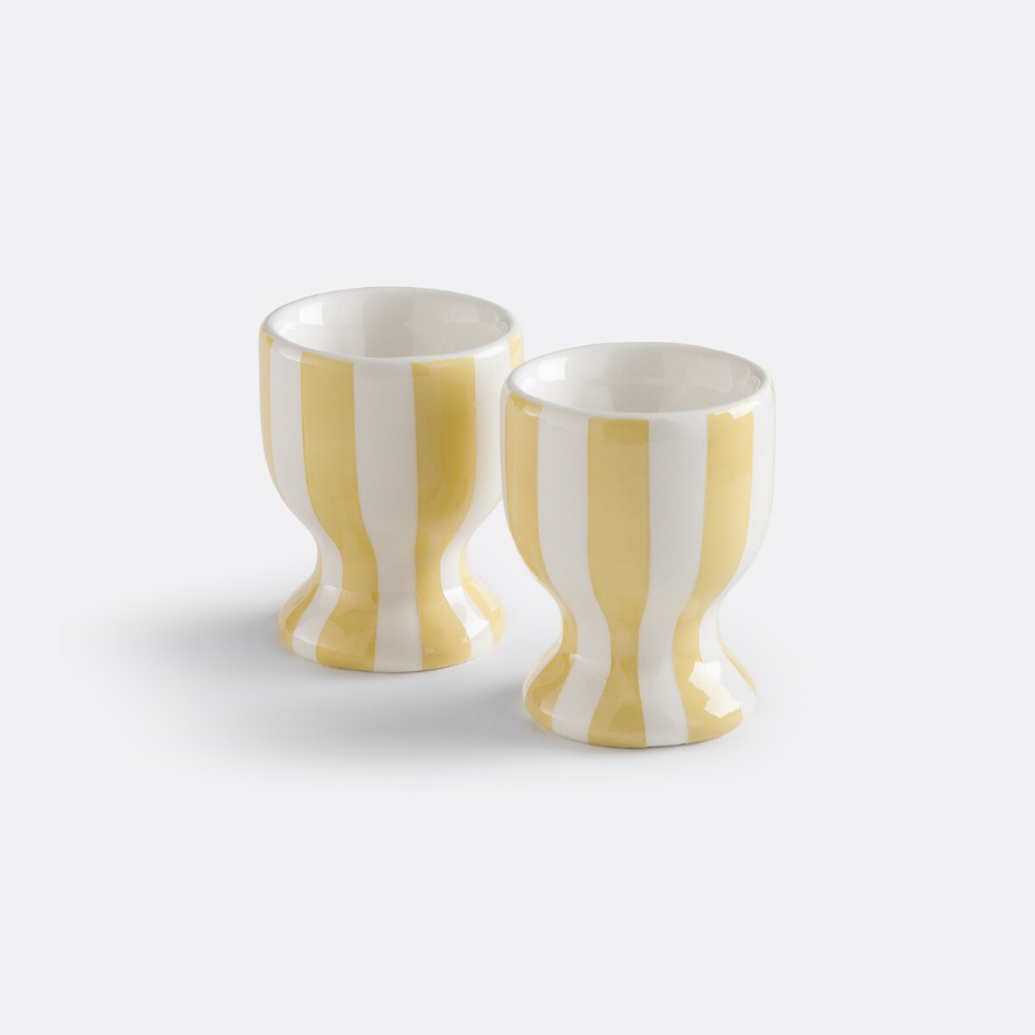 Lot de 2 coquetiers en dolomite, Darcy