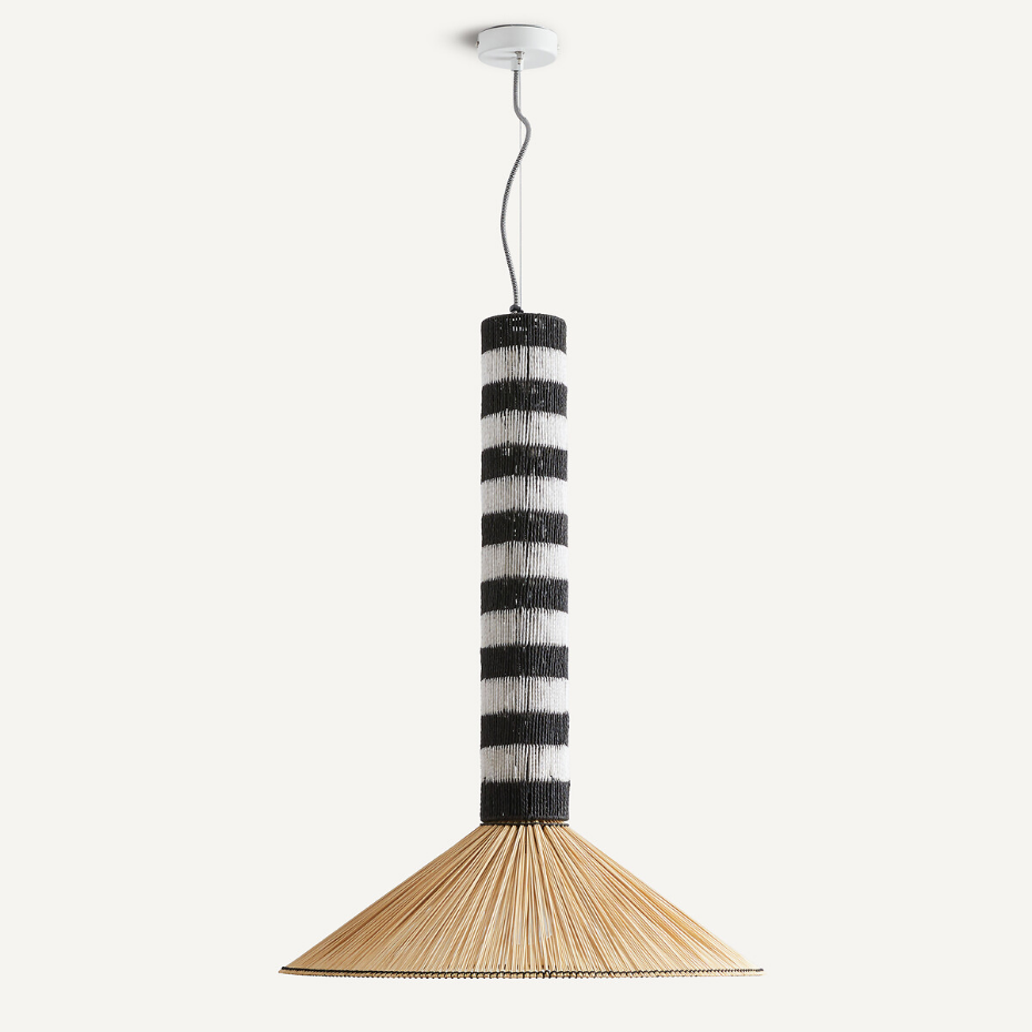 Suspension en papier tressé et bambou, Tribe