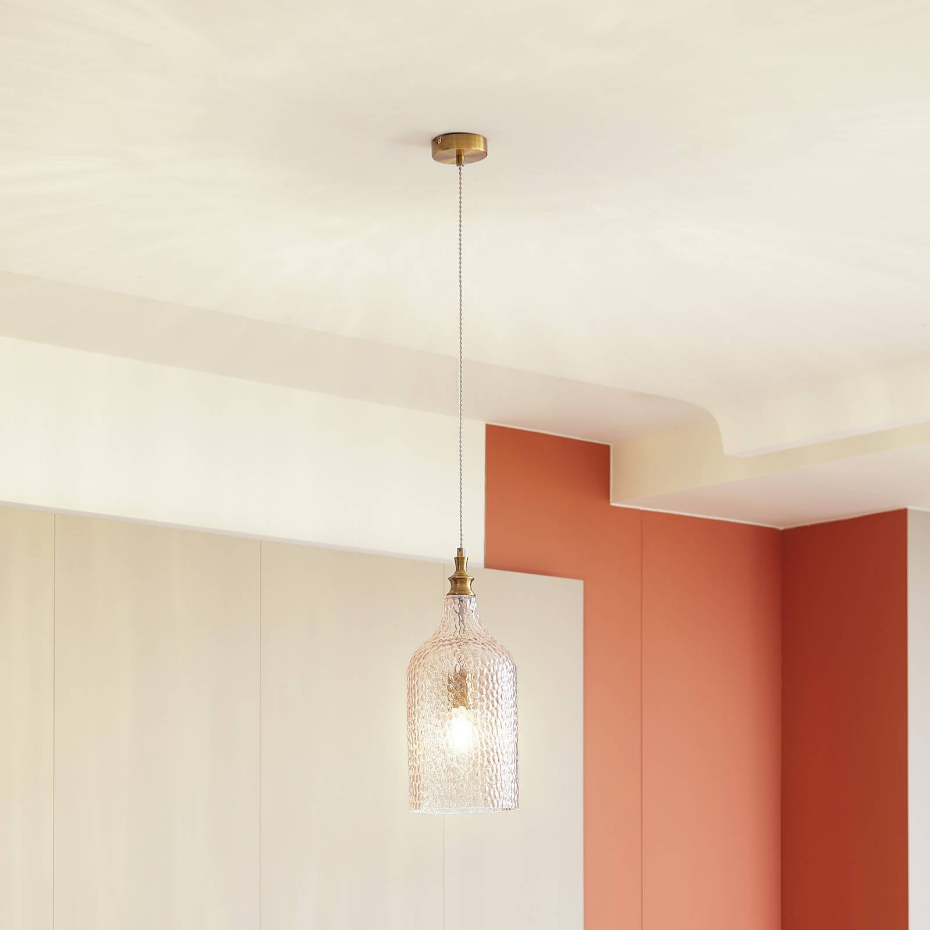 Suspension en verre vintage, Drakar
