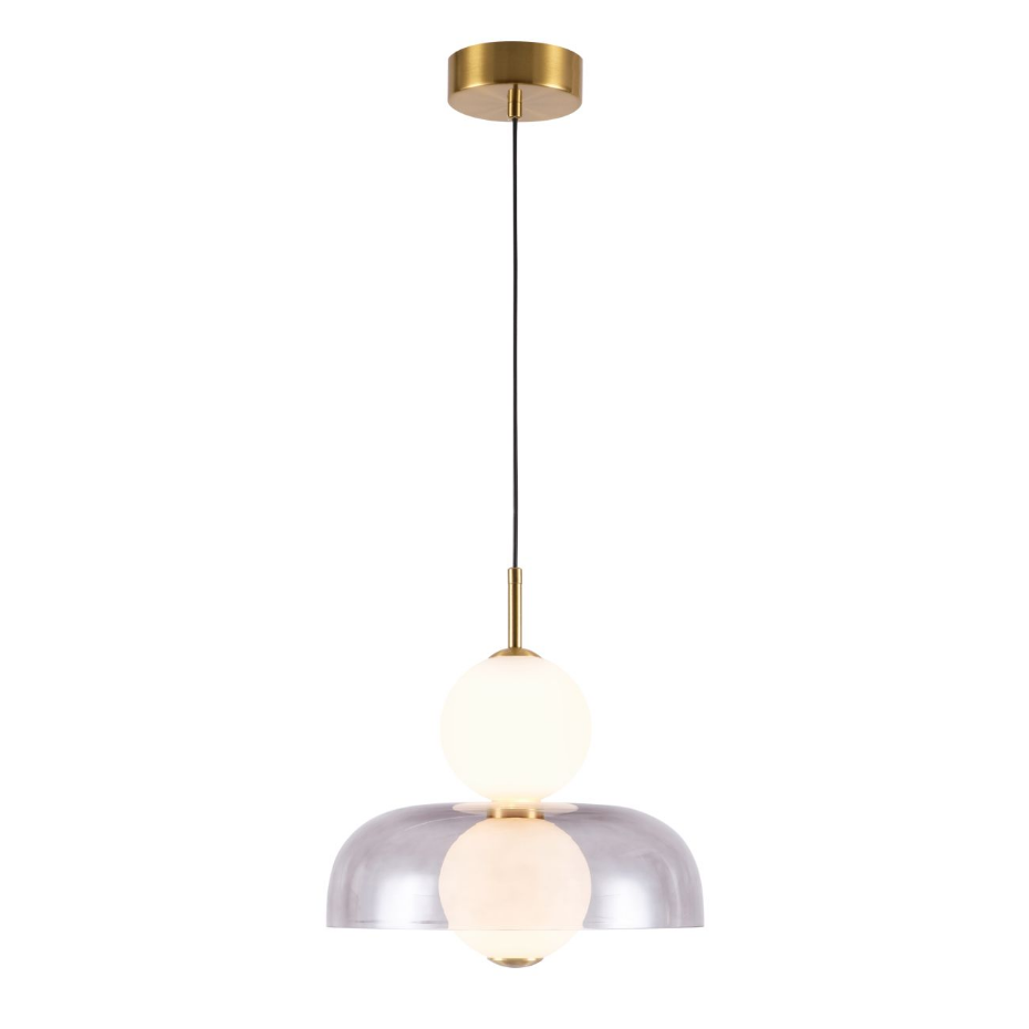 Suspension en verre finition laiton - SANTO