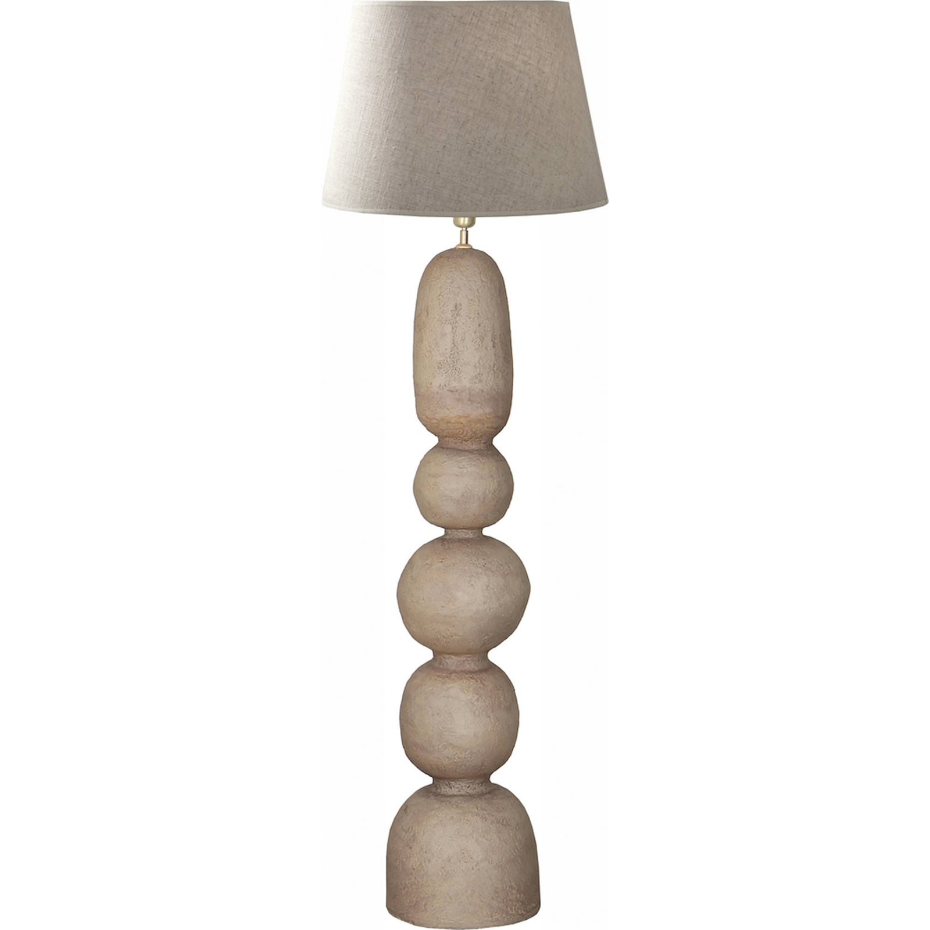 Lampadaire en papier mâché forme organique