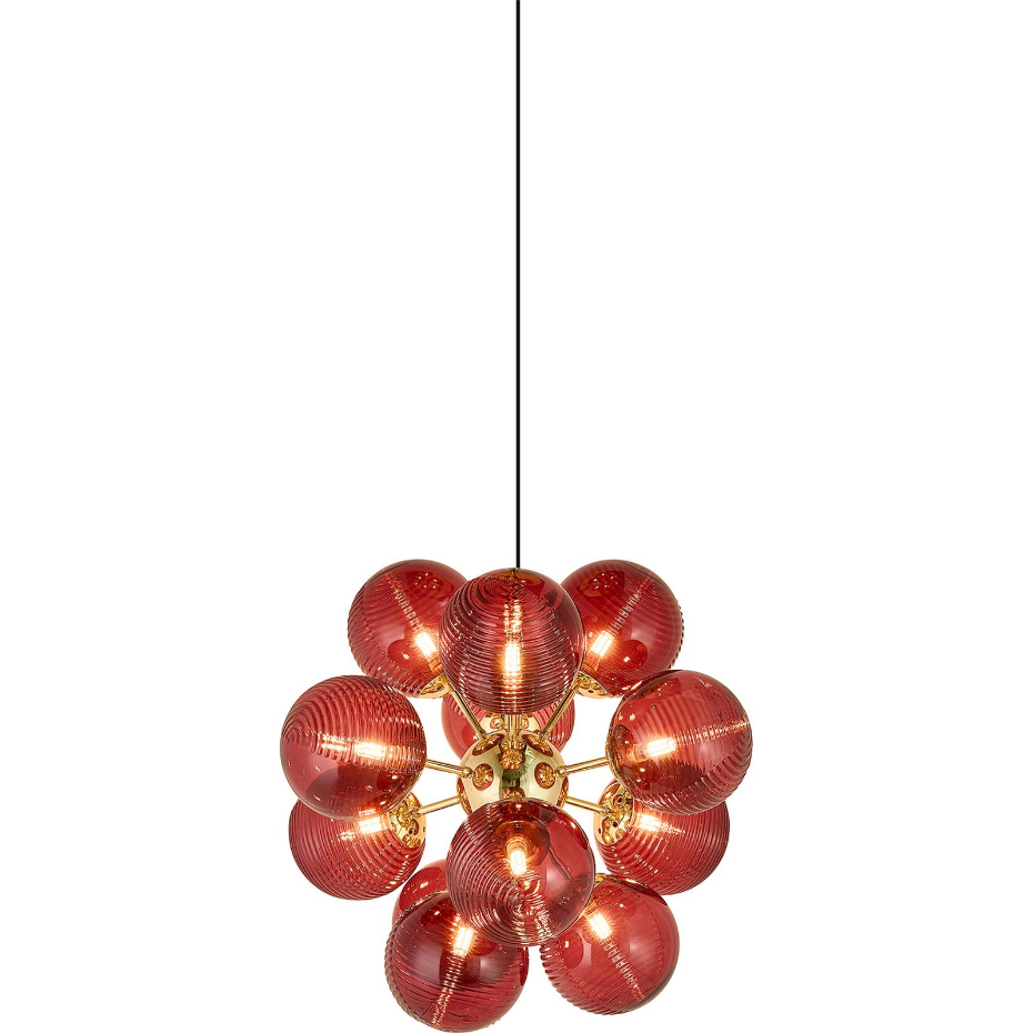 Lustre contemporain en cristal fumé pour salon