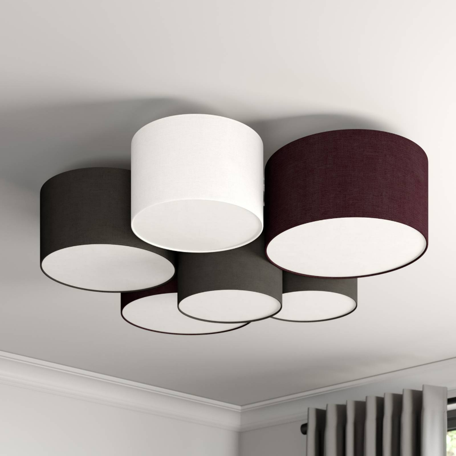Plafonnier en textile moderne, Laurenz