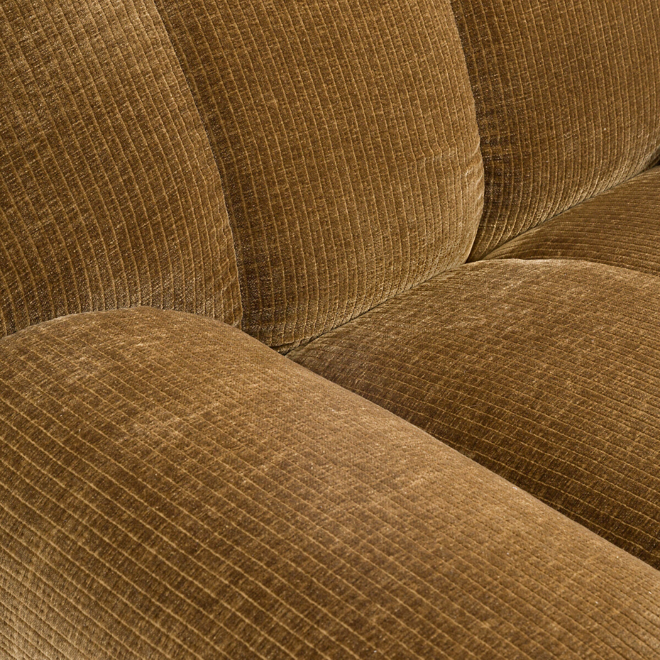 Fauteuil XL, velours côtelé vintage, Nuria