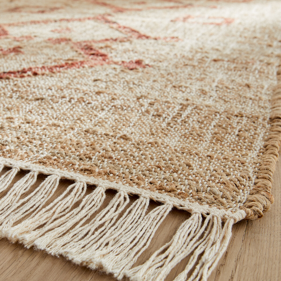 Tapis de couloir en jute, tissé main, Panaji