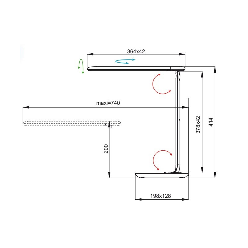 Lampe design en métal, BOB