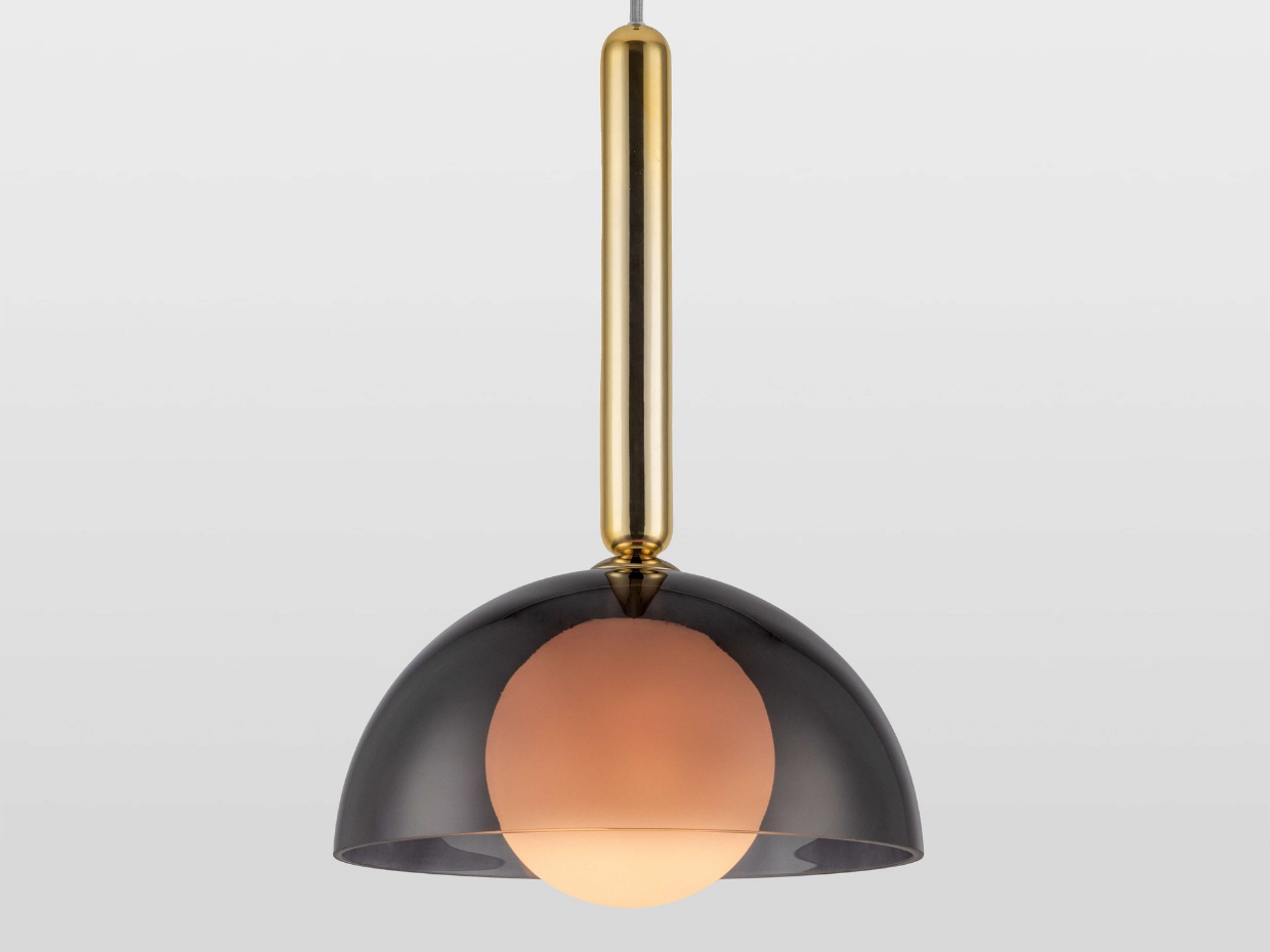 Plafonnier suspension en verre bombé