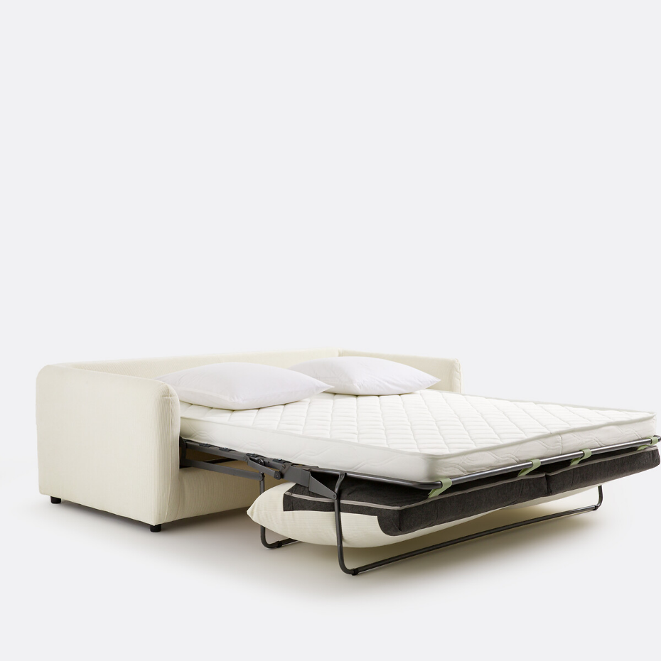 Canapé convertible 2, 3, 4 pl., velours gaufré Yde