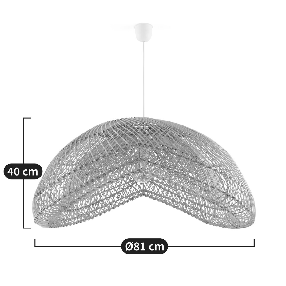 Suspension en rotin Ø81 cm, Kirana