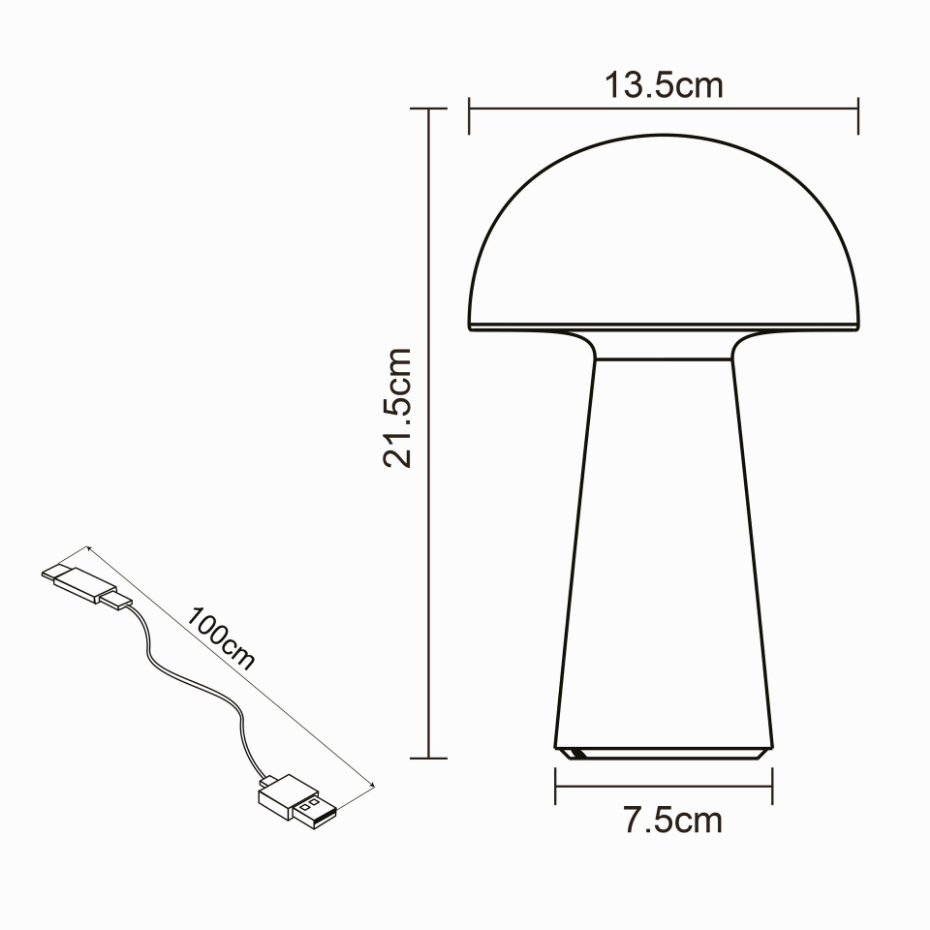 Lampe en ABS, SIGRUN