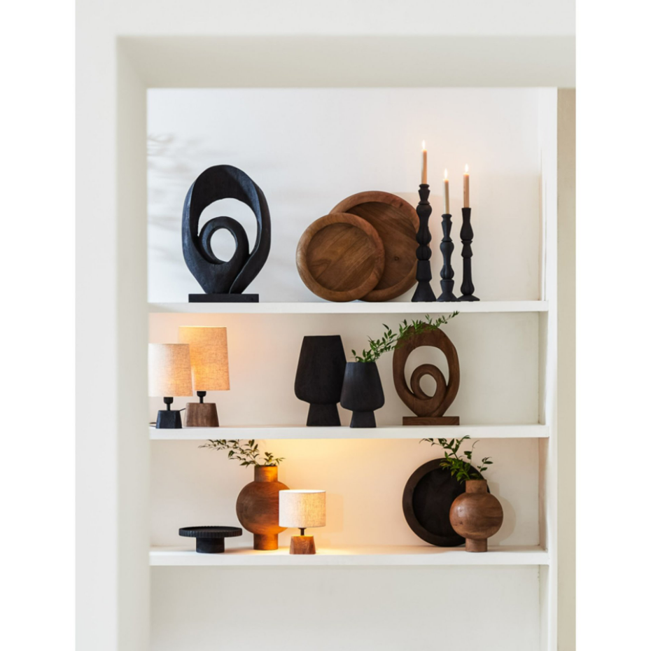 Pied De Lampe Bois KARDAN