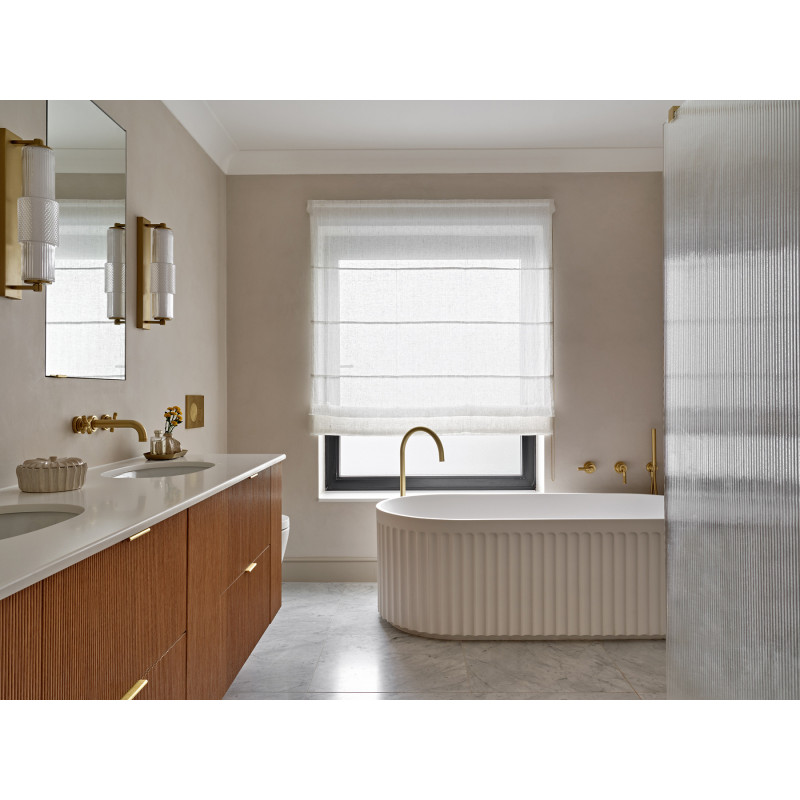 Applique Salle De Bain Led Mojo Verre Blanc Et Laiton