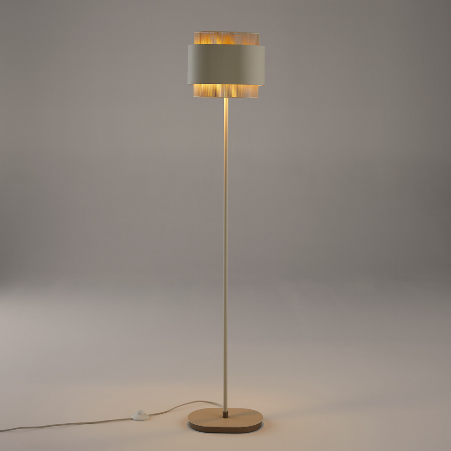 Lampadaire double en métal fer, Leila