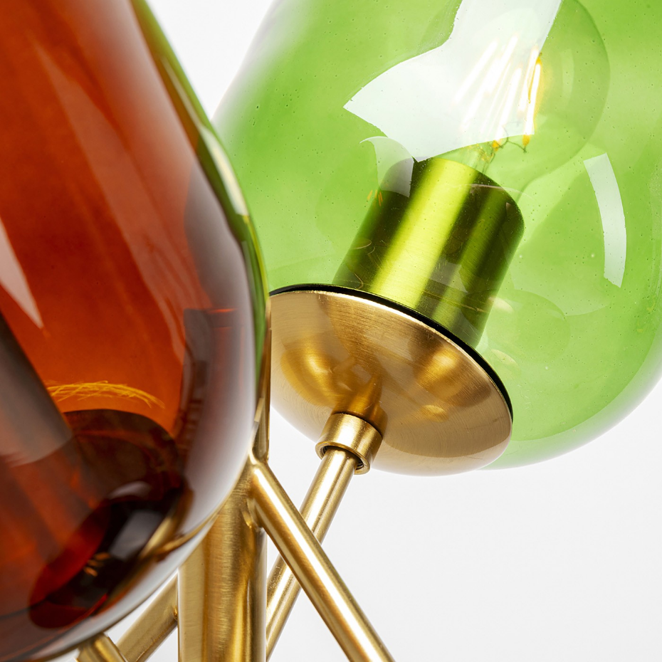 Lampadaire en verre et acier, BALLOON DANCE