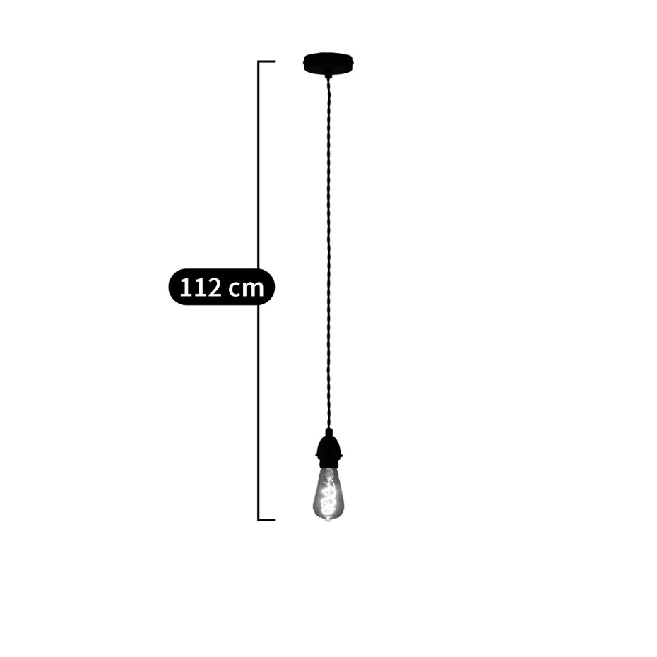Câble électrique pour suspension E27, Baulind