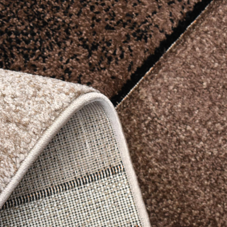 Tapis salon et chambre tissé motif géométrique LYN8 GEOME