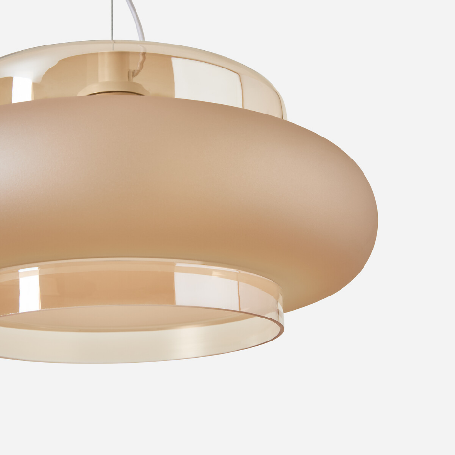 Suspension en verre coloré Ø40 cm, Triana